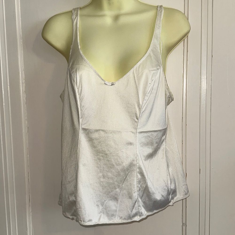 Vanity Fair white nylon camisole